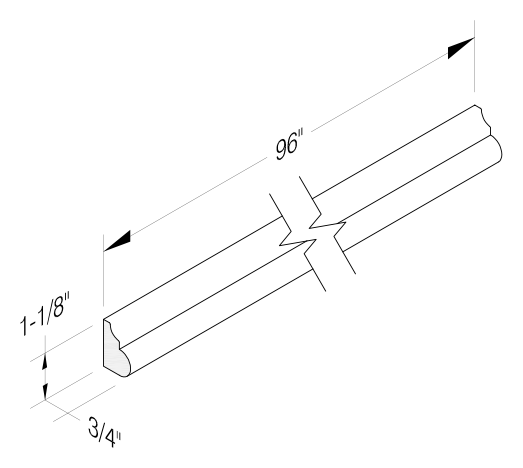 SHAKER BASEBOARD MOLDING