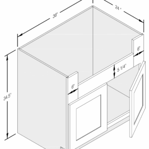 FARM SINK BASE CABINET