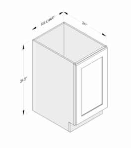 BASE CABINET 1 FULL HEIGHT DOOR