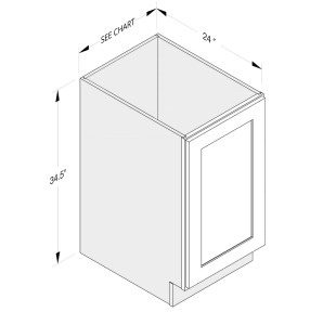 BASE CABINET 1 FULL HEIGHT DOOR