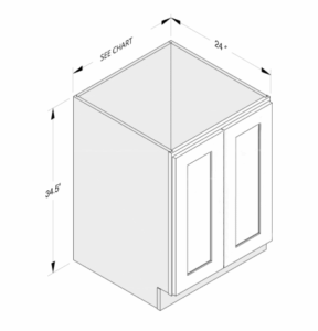 BASE CABINET 2 FULL HEIGHT DOORS