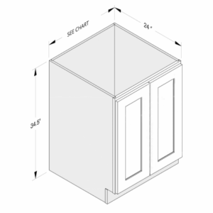 BASE CABINET 2 FULL HEIGHT DOORS
