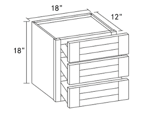 Wall 3 Drawer Cabinet