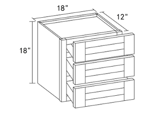 Wall 3 Drawer Cabinet