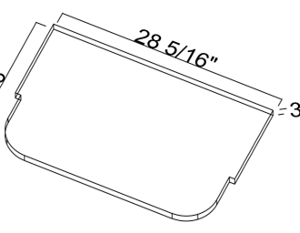 Wall Open Cabinet Microwave Shelf for WOC3018
