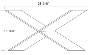 "X" Shelf for WOC3018