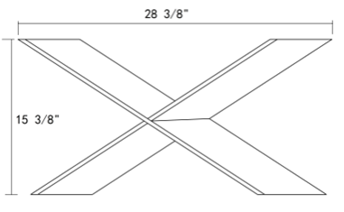 "X" Shelf for WOC3018