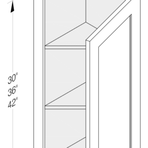WALL END ANGLE CABINET