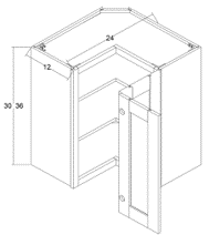 WALL Lazy Susan CABINET